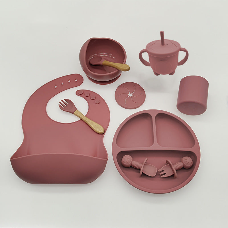 Silicone Baby Feeding Tableware for Learning & Complementary Food