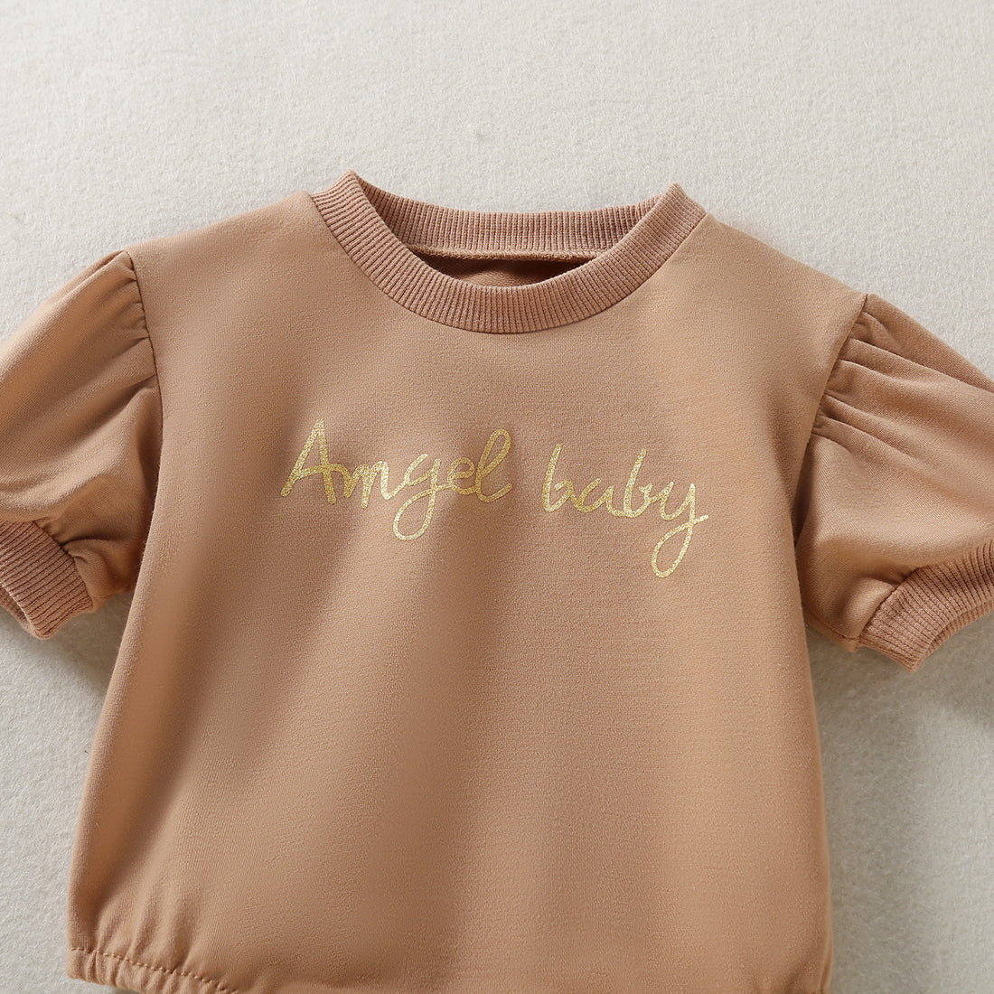 Half-Sleeve Triangle Romper for Babies