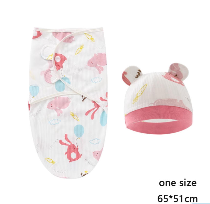 Newborn Anti-Startle Swaddle Quilt for Spring & Autumn