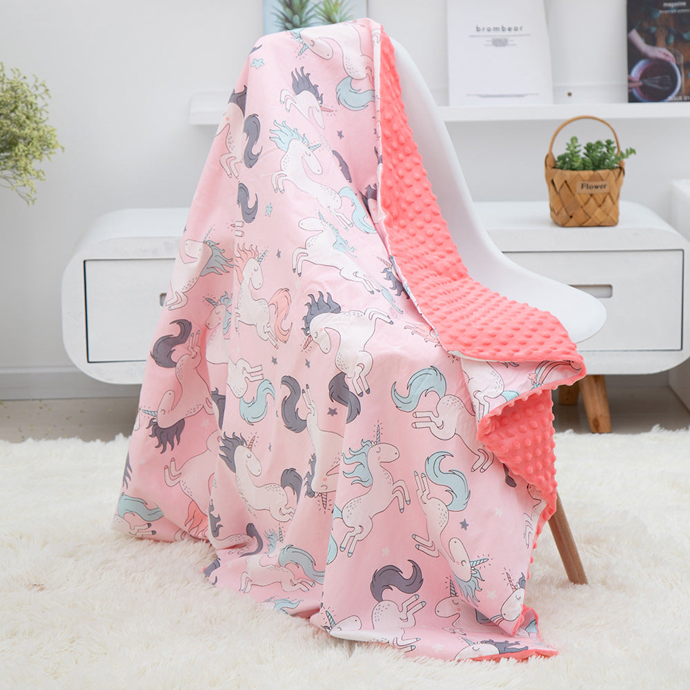 Cotton Bean Baby Cartoon Blanket Quilt