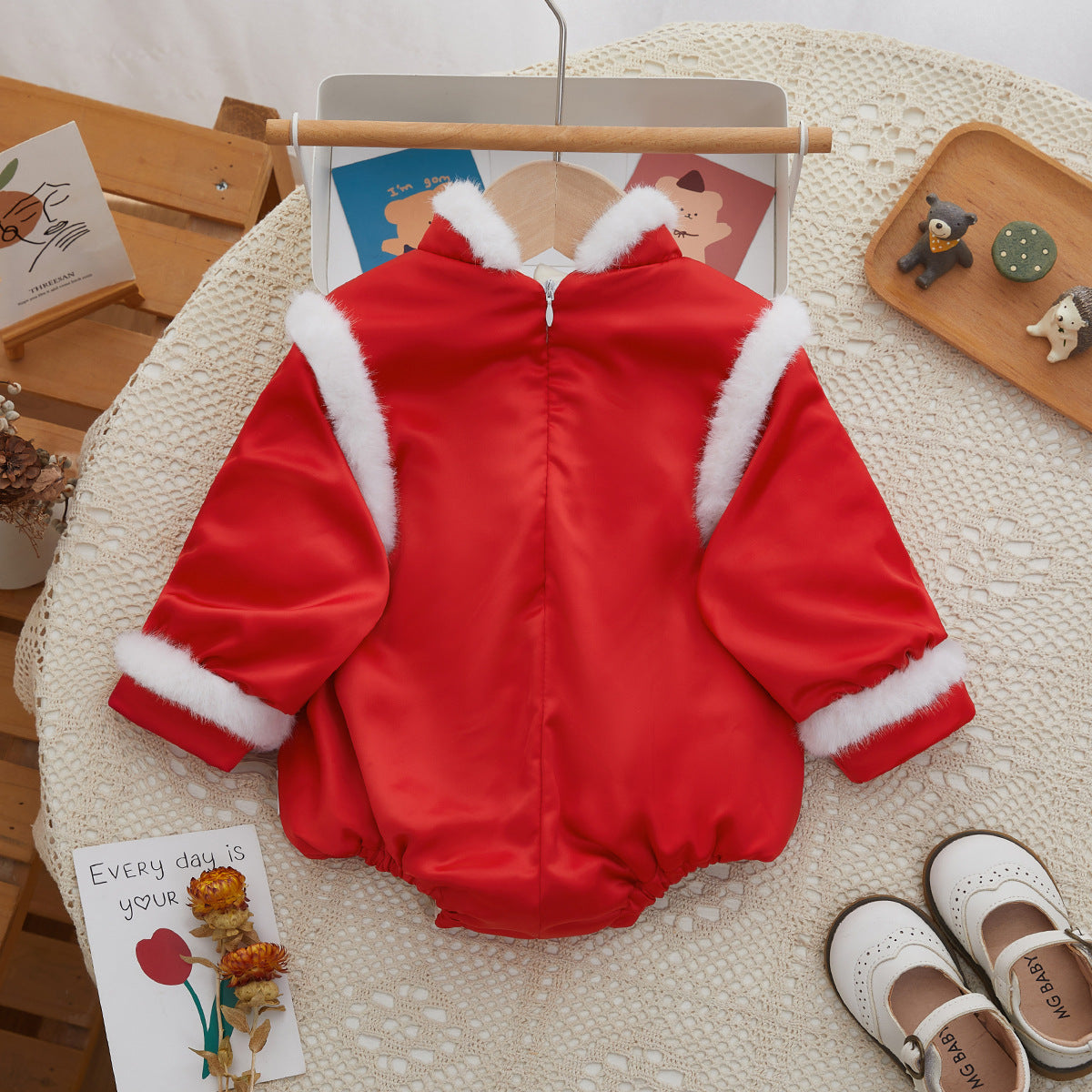 Winter Baby Triangle Onesie Romper for Girls