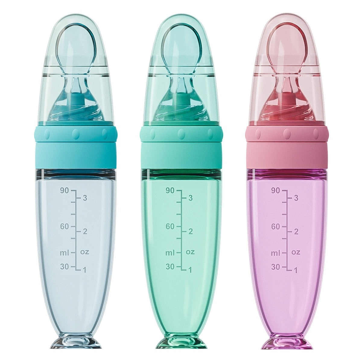 Silicone Squeeze Spoon for Baby Food & Rice Porridge