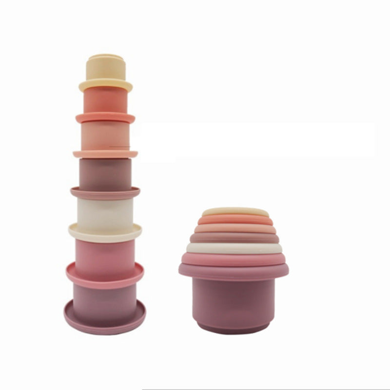 Silicone Baby Interactive Stacking Blocks Toy