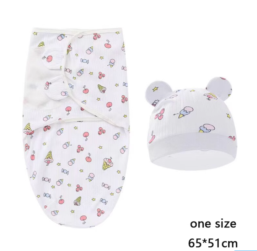 Newborn Anti-Startle Swaddle Quilt for Spring & Autumn