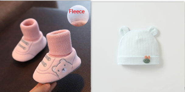 Simple Non-Slip Cloth Baby Shoes for Indoors