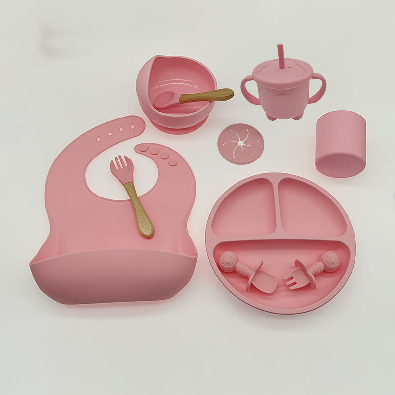 Silicone Baby Feeding Tableware for Learning & Complementary Food