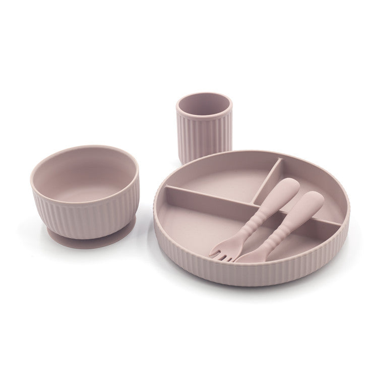 Integrated Edible Silicone Baby Feeding Tableware