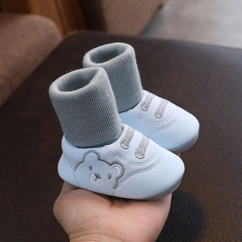 Simple Non-Slip Indoor Cloth Shoes for Toddlers