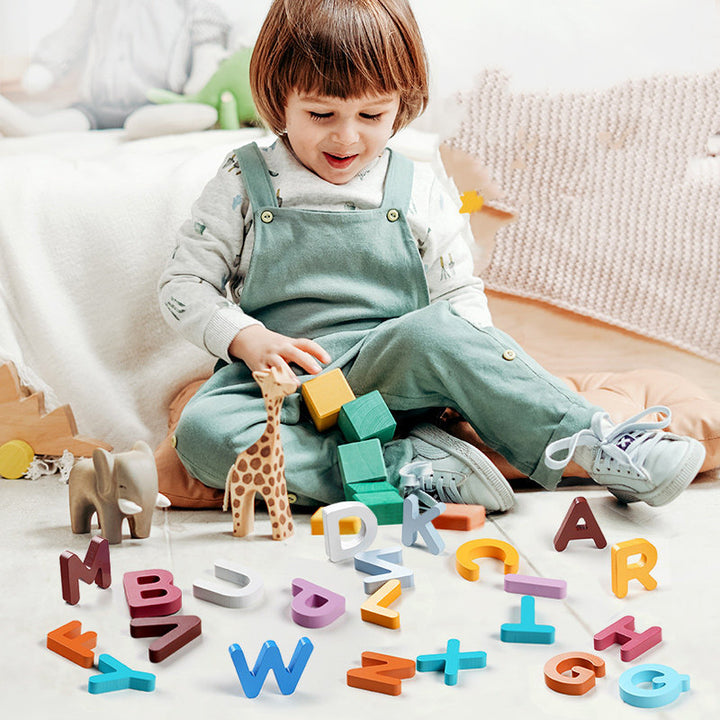 Wooden Numbers & Letters Puzzle for Children’s Education