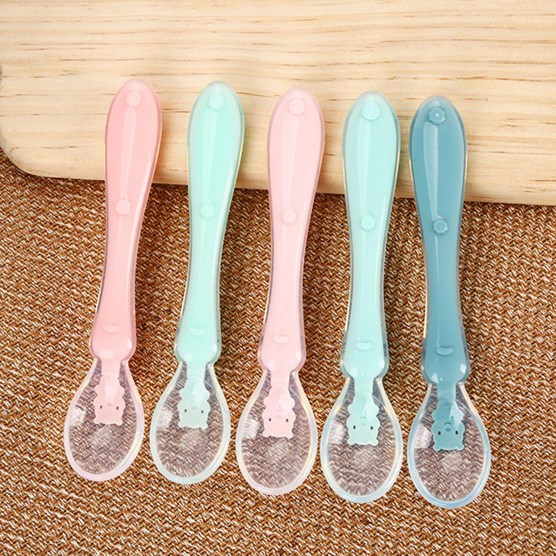 Silicone Baby Feeding Spoon for Water & Soup