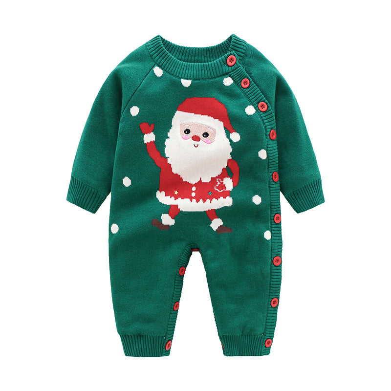 Thickened Newborn Baby Crawling Harness Outfit