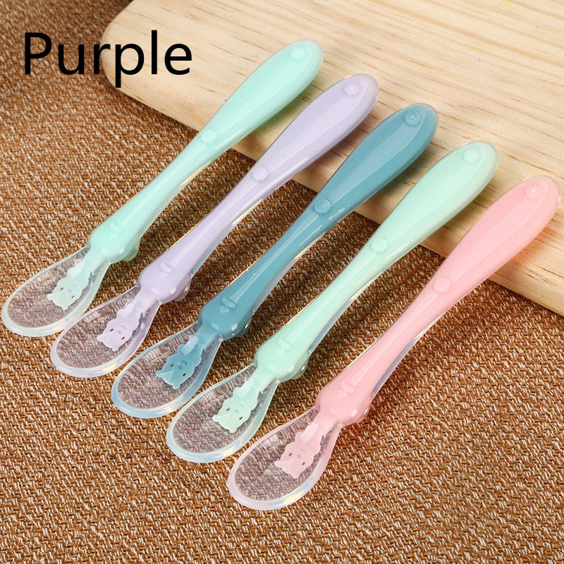 Silicone Baby Feeding Spoon for Water & Soup