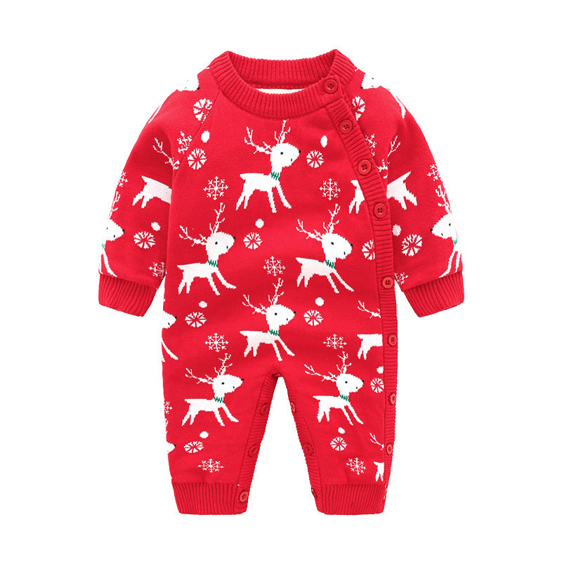 Thickened Newborn Baby Crawling Harness Outfit