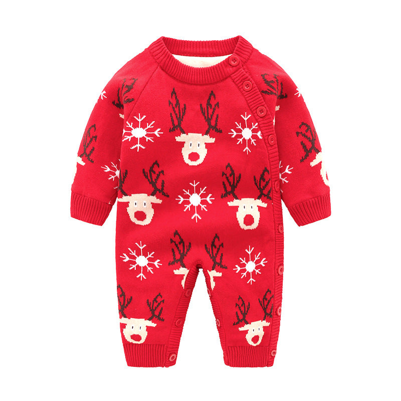 Thickened Newborn Baby Crawling Harness Outfit