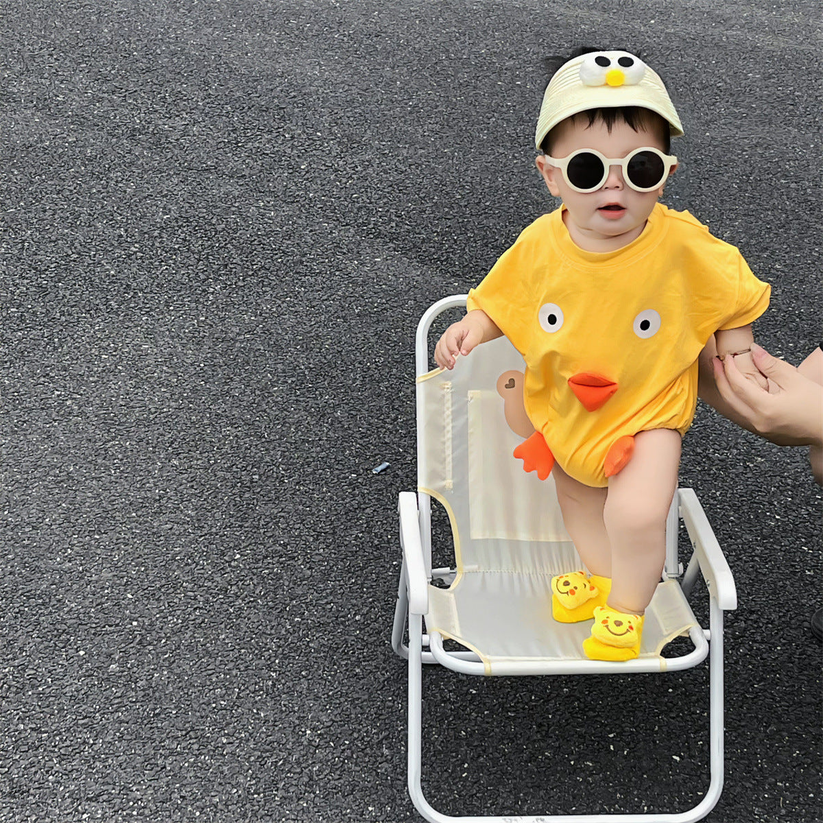Cotton Triangle Romper for Newborn Baby Girls