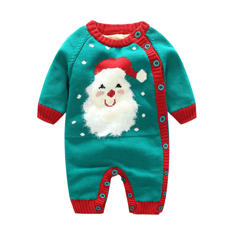 Thickened Newborn Baby Crawling Harness Outfit