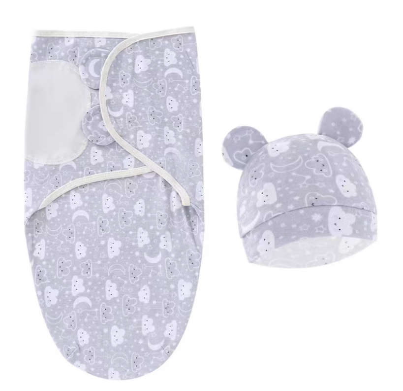 Newborn Anti-Startle Swaddle Quilt for Spring & Autumn
