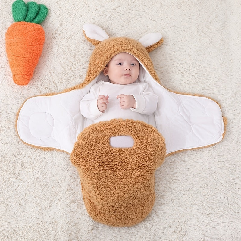 Super Soft Fluffy Fleece Newborn Baby Sleeping Bag Swaddle