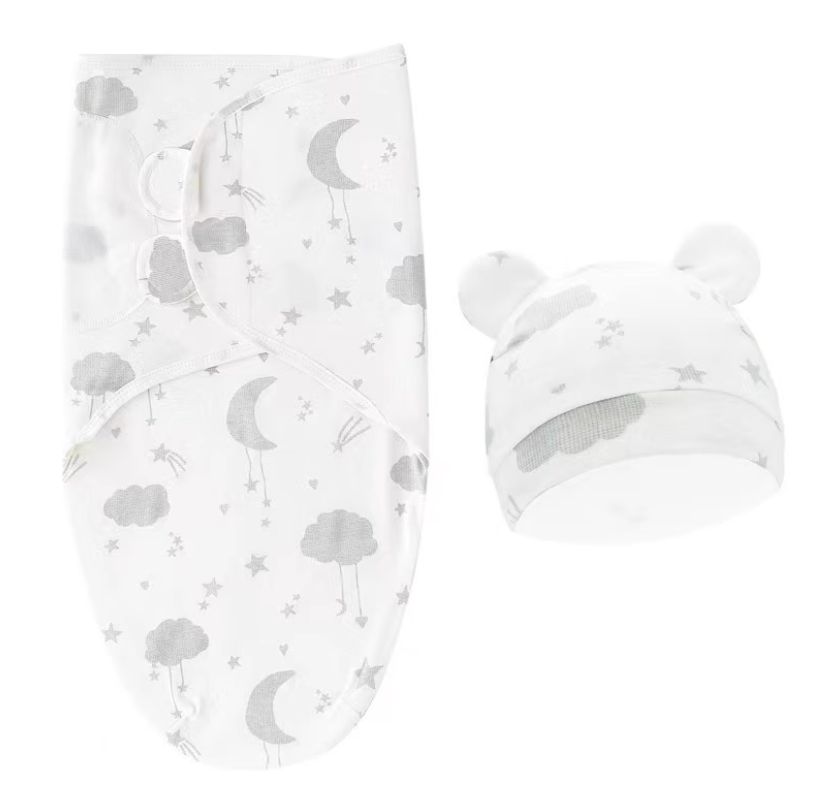 Newborn Anti-Startle Swaddle Quilt for Spring & Autumn