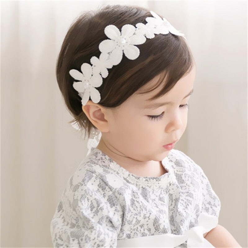 Cute Bow-Knot Lace Headband for Baby Girls