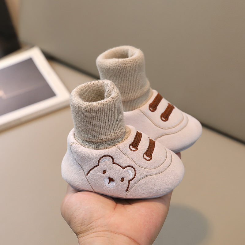 Simple Non-Slip Indoor Cloth Shoes for Toddlers