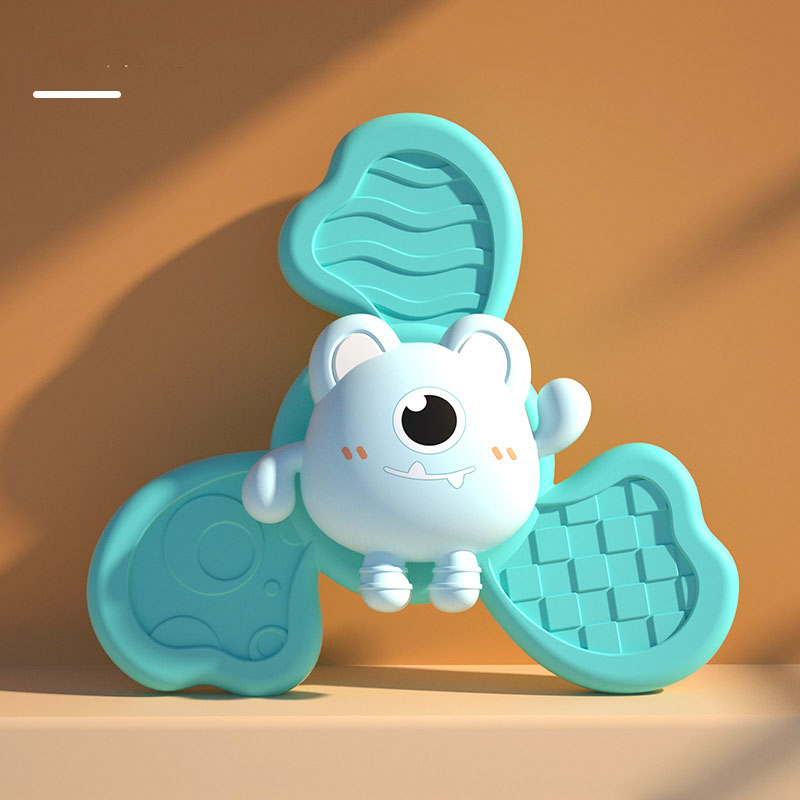 Animal-Themed Spinning Suction Cup Baby Bath Toy